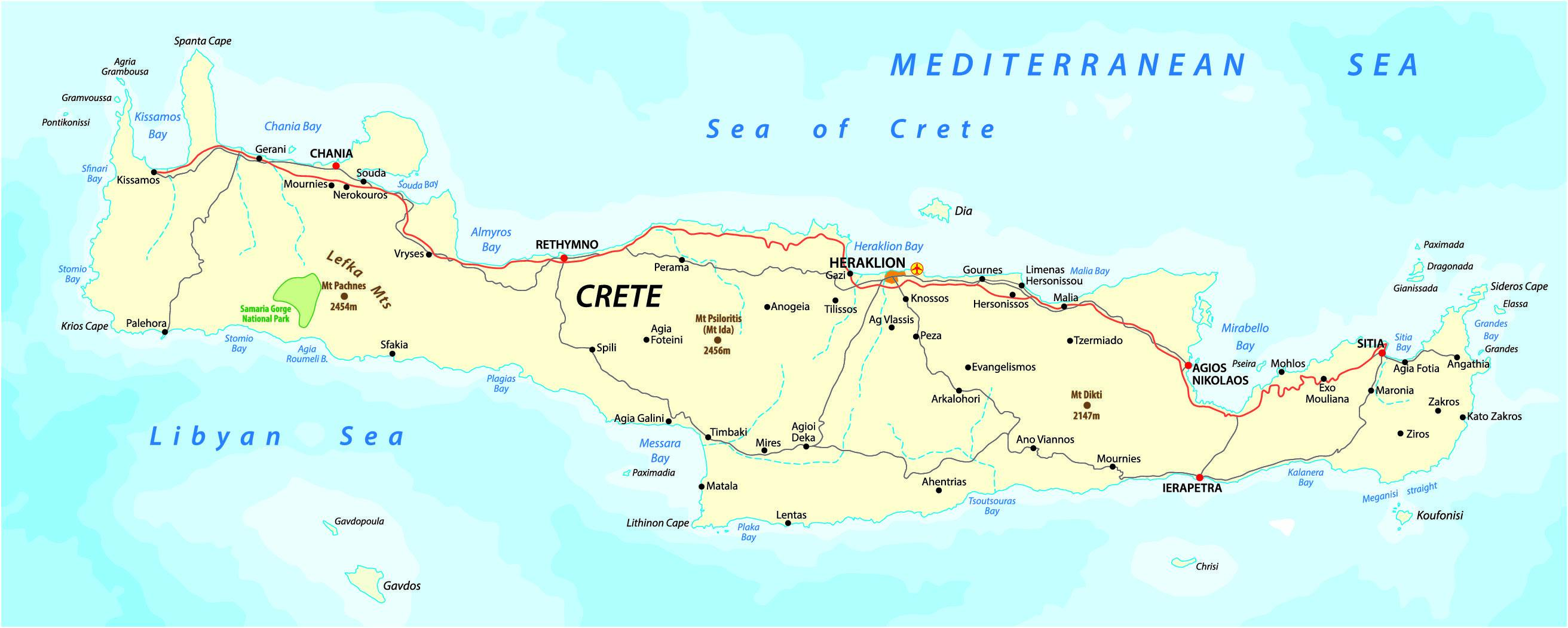 crete map