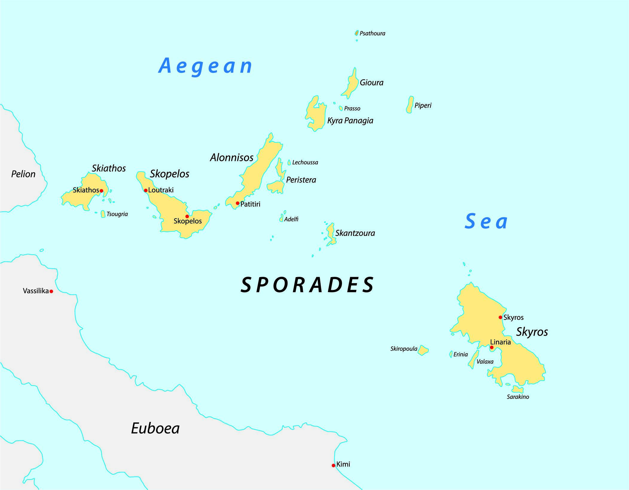 greek islands map