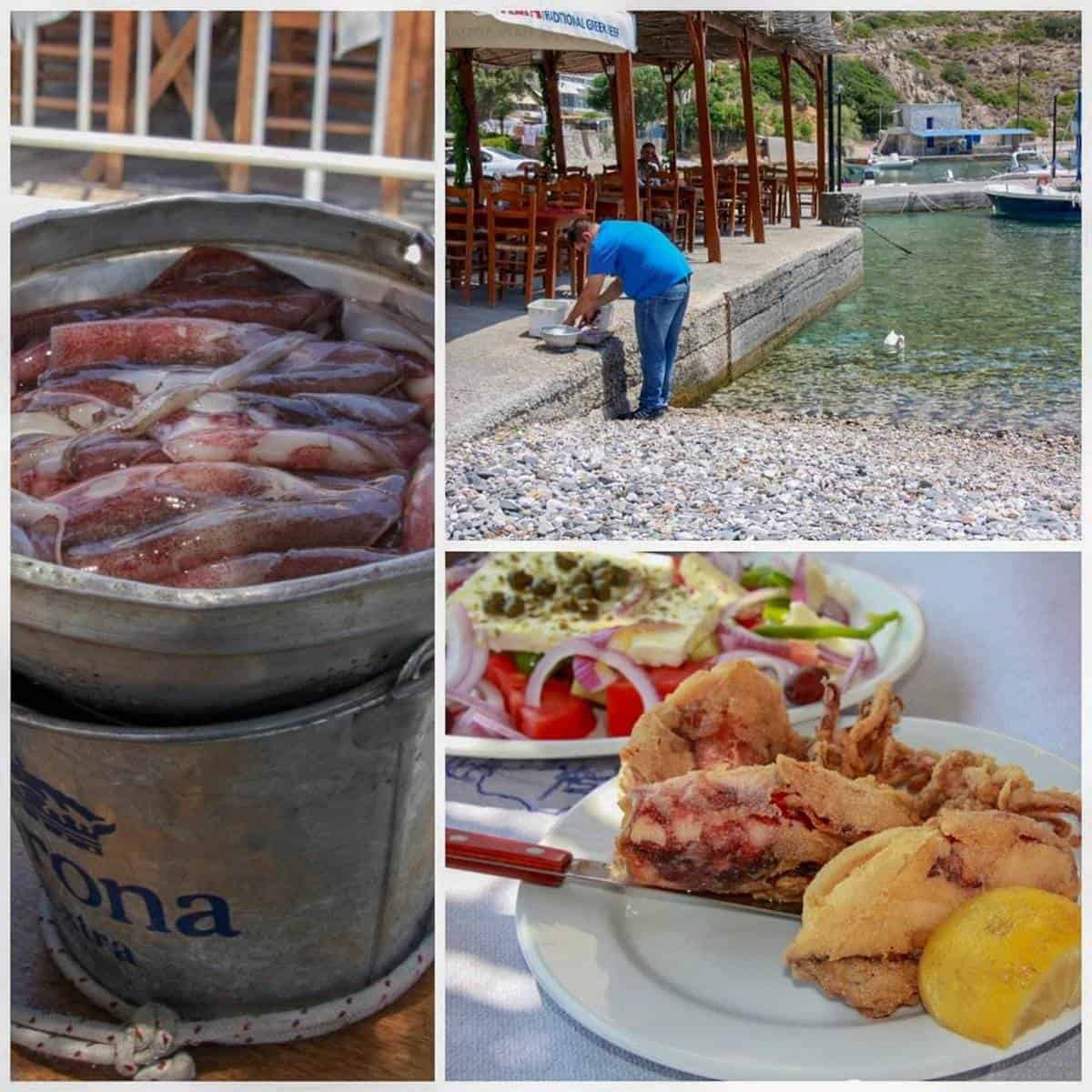 fried calamari in greece