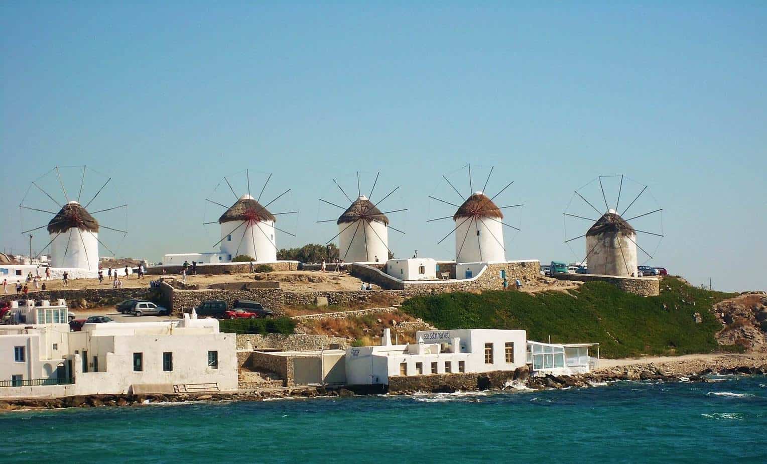 windmills in greece