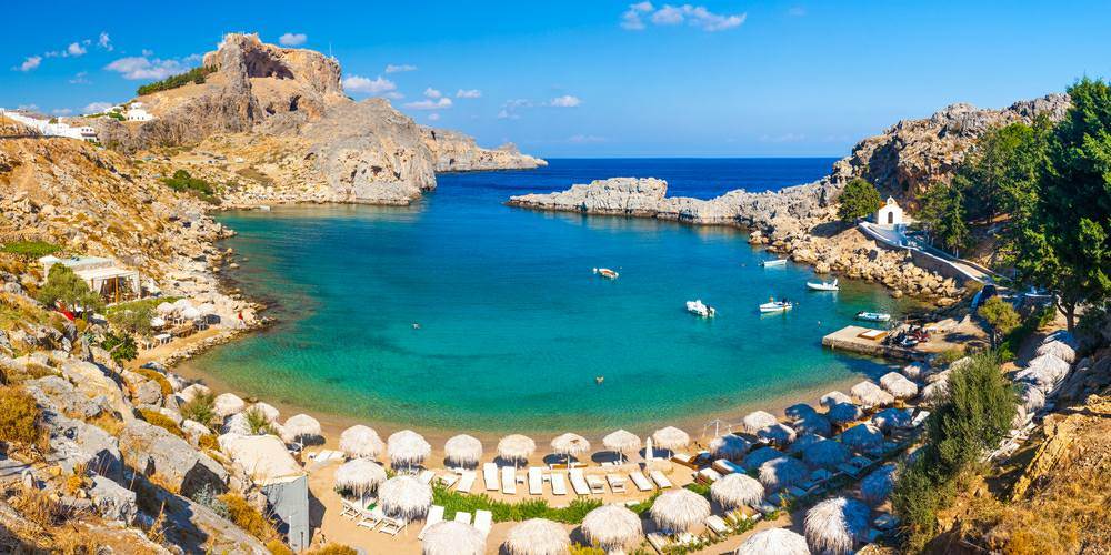 best beach in rhodes