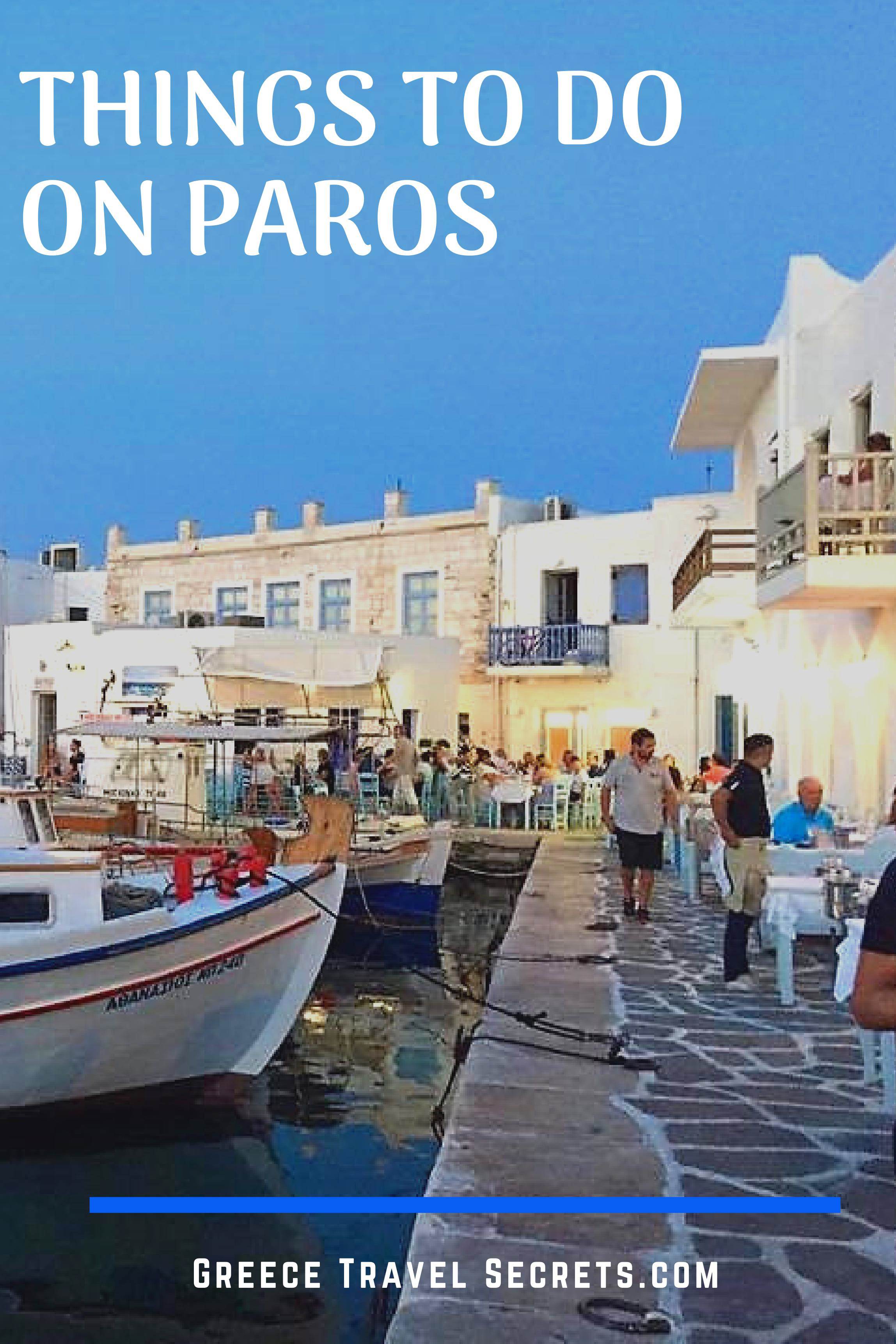 Paros Greece activities