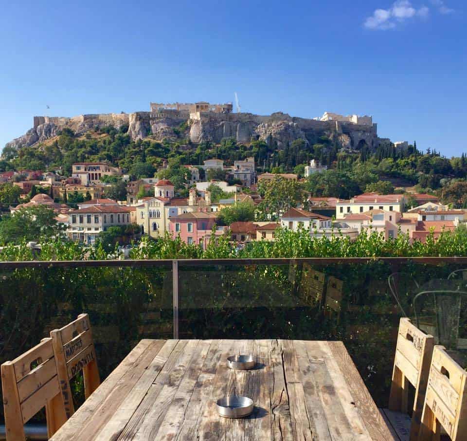 athens hotel with acropolis view