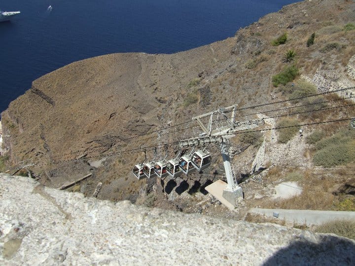 santorini cable car