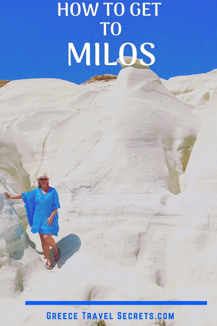 how to get to Milos sarakaniko beach Milos