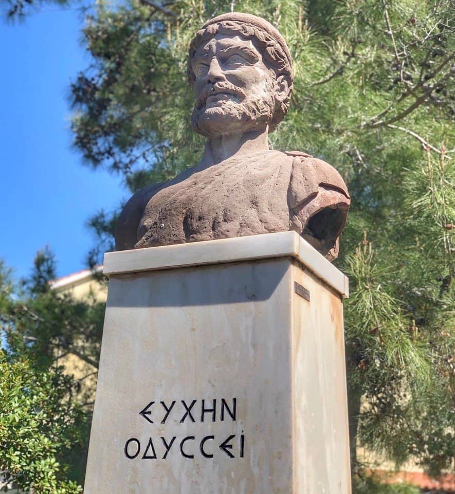 Odysseus statue ithaca odysseus
